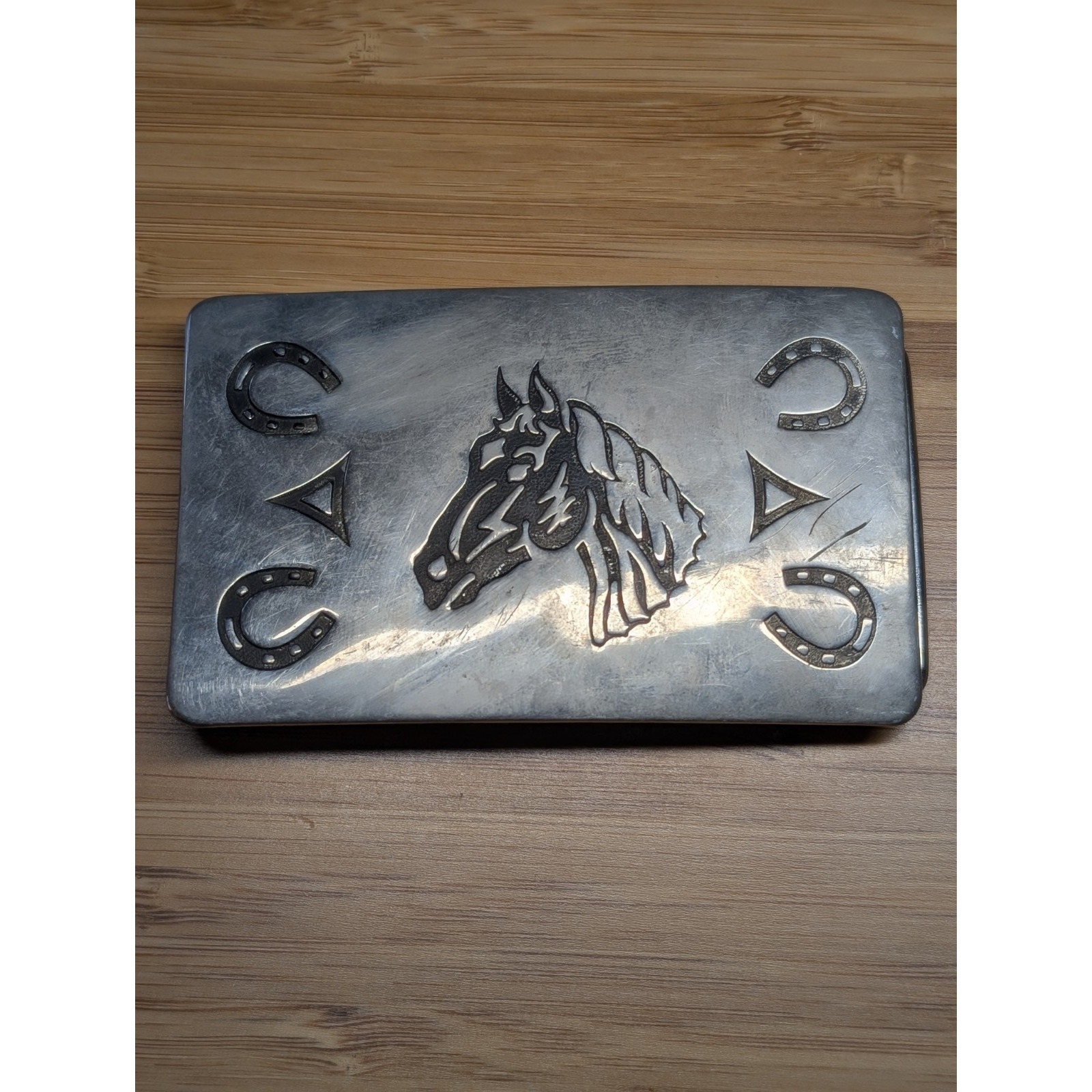 Vintage Chambers Belt Co. Buckle Horse Head Shoes